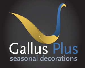 Gallus Plus seasonal decorations - logo design