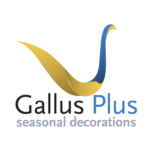 Gallus Plus seasonal decorations - logo design